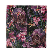Skulls and Flowers Bandana - Shady Front