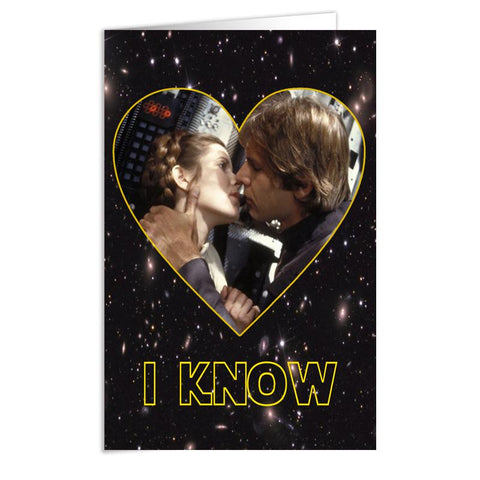Star Wars "I Know" Greeting Card - Shady Front / Wholesale Prints, Patches, Buttons, Greetings Cards, New Jersey Apparel, Stickers, Accessories