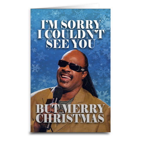 Stevie Wonder "Couldn't See You" Christmas Card