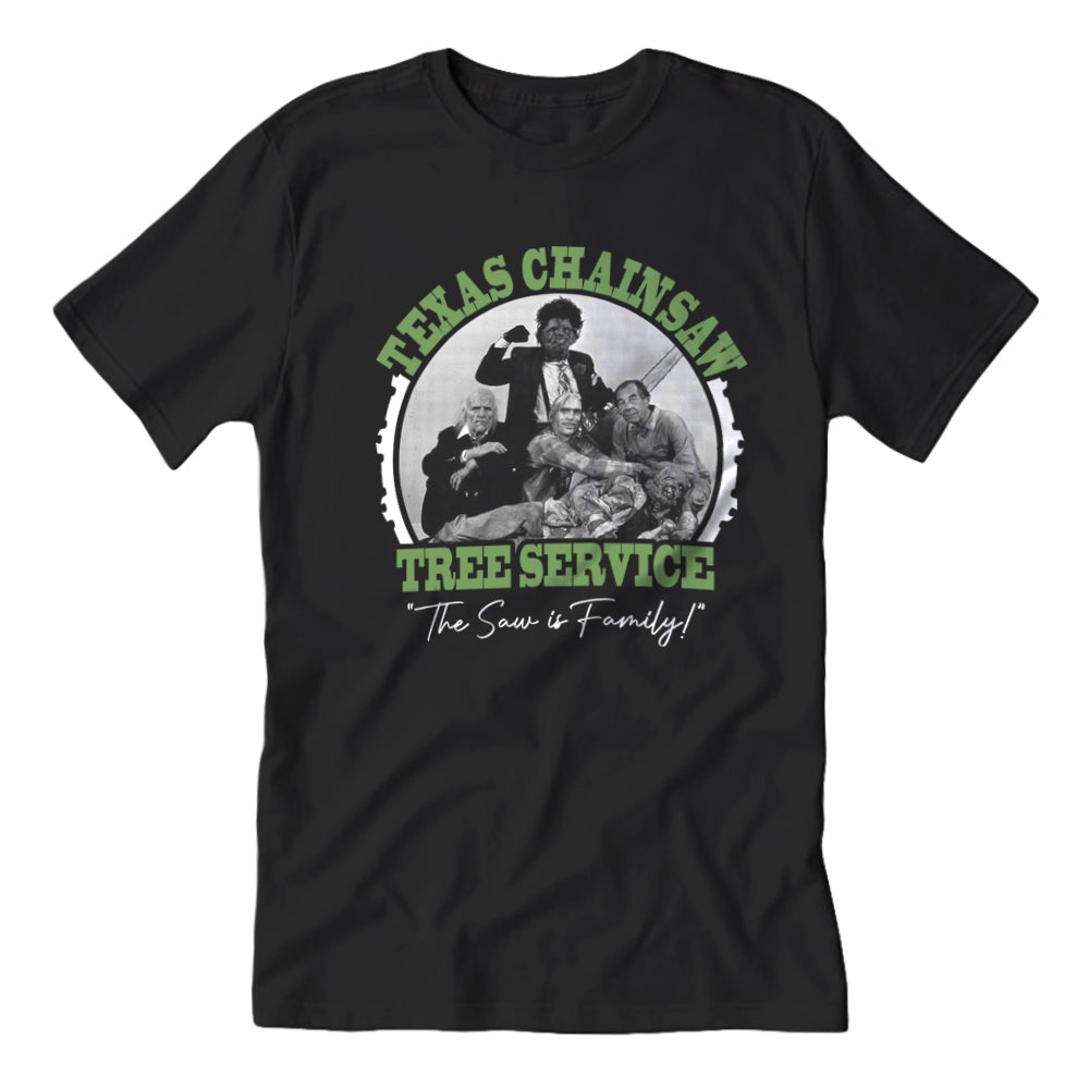 Texas Chainsaw Tree Service T-Shirt - Shady Front