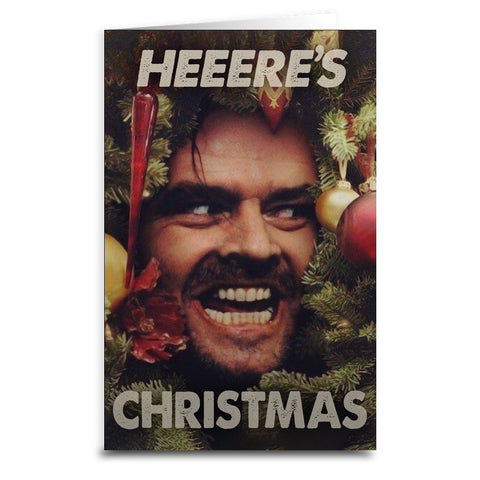 The Shining "Heeere's Christmas" Card
