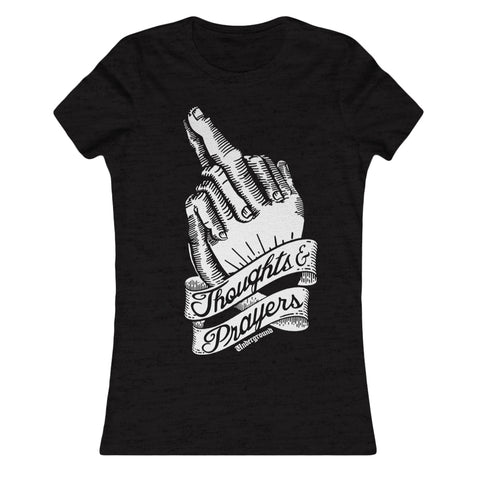 Thoughts and Prayers Girls Shirt - Shady Front