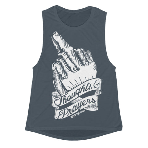 Thoughts and Prayers Girls Tank - Shady Front