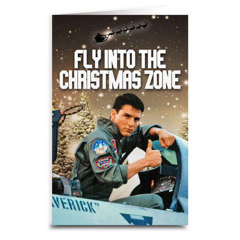 Top Gun "Fly Into the Christmas Zone" Card
