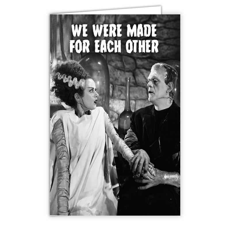 Frankenstein "Made for Each Other" Greeting Card Wholesale Supplier - Shady Front