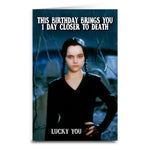 Wednesday Addams Birthday Card