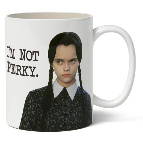 Wednesday Addams "I'm Not Perky" Mug