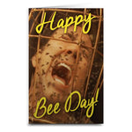 Wicker Man "Happy Bee Day" Card - Shady Front / Wholesale Prints, Patches, Buttons, Greetings Cards, New Jersey Apparel, Stickers, Accessories