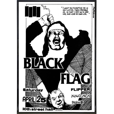 Black Flag Show Poster Print - Shady Front
