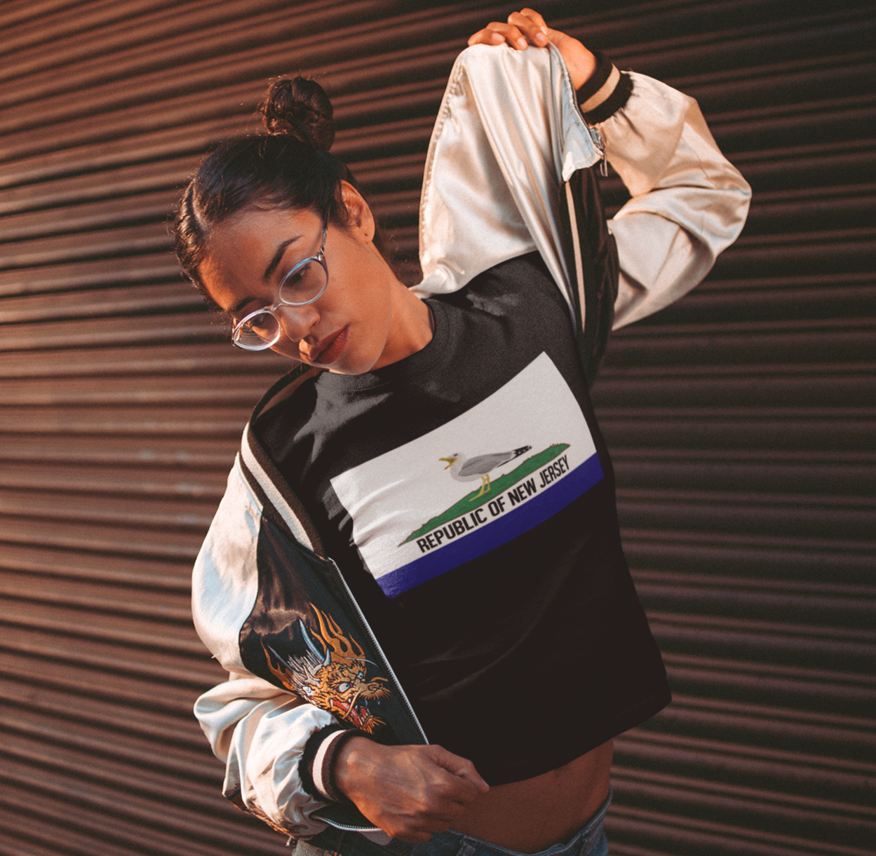 Republic of New Jersey Girls Shirt - Shady Front